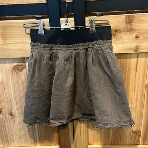 Silence + Noise Taupe Mini Skirt